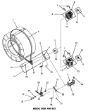 MOTOR, IDLER & BELT Diagram and Parts List for DG1030  Speed Queen Dryer