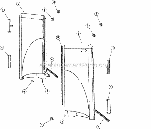Part Location Diagram of 31001671 Whirlpool COVER- HIN