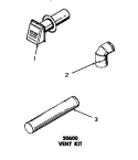 20600 VENT KIT Diagram and Parts List for DG1030  Speed Queen Dryer