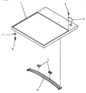 CABINET TOP Diagram and Parts List for HG9280  Speed Queen Dryer