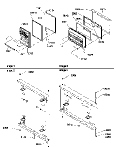 Door Assemblies Diagram and Parts List for TR21S4E-P1196105WE  Amana Refrigerator