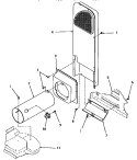 HEATER BOX Diagram and Parts List for HG9280  Speed Queen Dryer