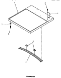 CABINET TOP Diagram and Parts List for HG3009  Speed Queen Dryer