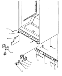CABINET BOTTOM Diagram and Parts List for TK21R3L P1189001W L Amana Refrigerator