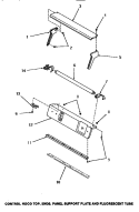 CTRL HOOD TOP, ENDS, PANEL SUPPORT PLATE Diagram and Parts List for HE9250  Speed Queen Dryer