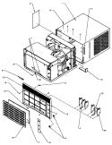 FRONT ASSY & MISCELLANEOUS OC PARTS Diagram and Parts List for 12C3HEW P1177814R Amana Air Conditioner