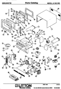 Page 1 Diagram and Parts List for LC-14VP000  Amana Microwave