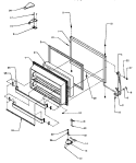 FZ DOOR Diagram and Parts List for TJ18R3W P1181712W W Amana Refrigerator