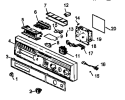 CONTROL PANEL Diagram and Parts List for MDU500CBB P1188302W Maytag Dishwasher