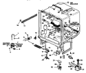 TUB ASSY Diagram and Parts List for MDU500CBB P1188302W Maytag Dishwasher