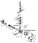 WATER DISTRIBUTION COMPONENTS Diagram and Parts List for MDU500CBB P1188302W Maytag Dishwasher