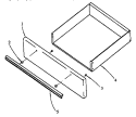 STORAGE DRAWER ASSY Diagram and Parts List for EBE26AA0CEH P1142456N Amana Range