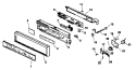 CONTROL PANEL Diagram and Parts List for ADU7500CBB P1188306W Amana Dishwasher