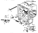 TUB ASSY Diagram and Parts List for ADU7500CBB P1188306W Amana Dishwasher