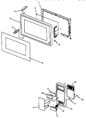 Part Location Diagram of R0813031 Whirlpool Bottom Hinge