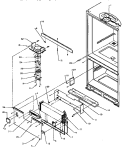 EVAP AREA Diagram and Parts List for BX22A5L P1182302W L Amana Refrigerator