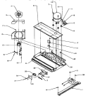 COMPRESSOR COMPARTMENT Diagram and Parts List for BX22A5L P1182302W L Amana Refrigerator