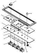 Part Location Diagram of 0052450 Whirlpool Control Panel