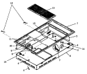 Part Location Diagram of 300982W Whirlpool MAIN TOP, FRAME WHITE ENAMEL