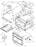 CAVITY ASSY AND ELECTRICAL COMPONENTS Diagram and Parts List for RC21DQ P1104111M Amana Microwave