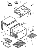 Part Location Diagram of R0710287 Whirlpool MAINTOP & BRKT KIT