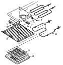 LOWER OVEN COMPONENTS Diagram and Parts List for AOR27DE P1172501S Amana Microwave