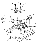 DOOR LATCH Diagram and Parts List for AOR27DE P1172501S Amana Microwave