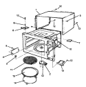 CAVITY ASSY Diagram and Parts List for RMC800E P1180501M Amana Microwave