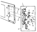 SWITCH ASSY Diagram and Parts List for RMC800E P1180501M Amana Microwave