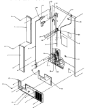CABINET BACK Diagram and Parts List for TSI18A3W P1182107W W Amana Refrigerator