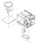 TURNTABLE & RELATED PARTS Diagram and Parts List for FBG623T P1191202M Amana Microwave