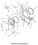 Part Location Diagram of 56162A Whirlpool ACCESS DOOR, AVOCADO