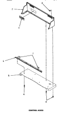 Part Location Diagram of 56014W Whirlpool CONTROL HOOD, WHITE