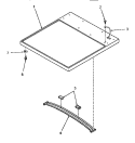 Part Location Diagram of 56213 Whirlpool TOP BRACE