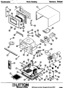 Page 1 Diagram and Parts List for 70/3001  Litton Microwave