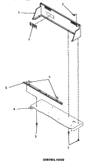 CONTROL HOOD Diagram and Parts List for HG4080  Speed Queen Dryer