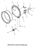 REAR BLKHD, FELT SEAL & CYLINDER ROLLER Diagram and Parts List for HG4080  Speed Queen Dryer