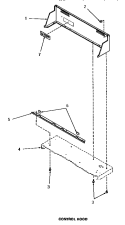 CONTROL HOOD Diagram and Parts List for FE0080  Speed Queen Dryer