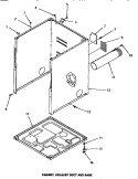CABINET, EXHAUST DUCT, & BASE Diagram and Parts List for FE0080  Speed Queen Dryer