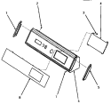 GRAPHICS PANEL, CONTROL HOOD & CONTROLS Diagram and Parts List for KG6539  Speed Queen Dryer