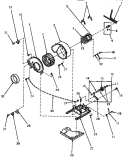 MOTOR, EXHAUST FAN & BELT Diagram and Parts List for KG6539  Speed Queen Dryer