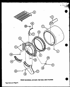 Section 4 Diagram and Parts List for LG3912W P1122703WW Amana Dryer