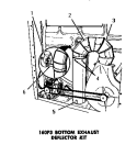 160P3 BOTTOM EXHAUST DEFLECTOR KIT Diagram and Parts List for DE9021  Speed Queen Dryer