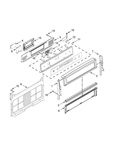 Control Panel Parts Diagram and Parts List for MGR8850DS3  Maytag Range