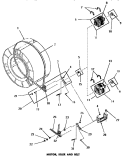 MOTOR, IDLER & BELT Diagram and Parts List for DE3231  Speed Queen Dryer