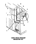 143P3 REAR EXHAUST DEFLECTOR KIT Diagram and Parts List for DE3231  Speed Queen Dryer