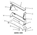 CONTROL HOOD Diagram and Parts List for DG3350  Speed Queen Dryer