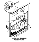 159P3 SIDE EXHAUST DEFLECTOR KIT Diagram and Parts List for DG3350  Speed Queen Dryer