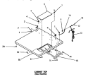 CABINET TOP Diagram and Parts List for DG6241  Speed Queen Dryer