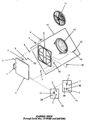 LOADING DOOR Diagram and Parts List for DG6241  Speed Queen Dryer